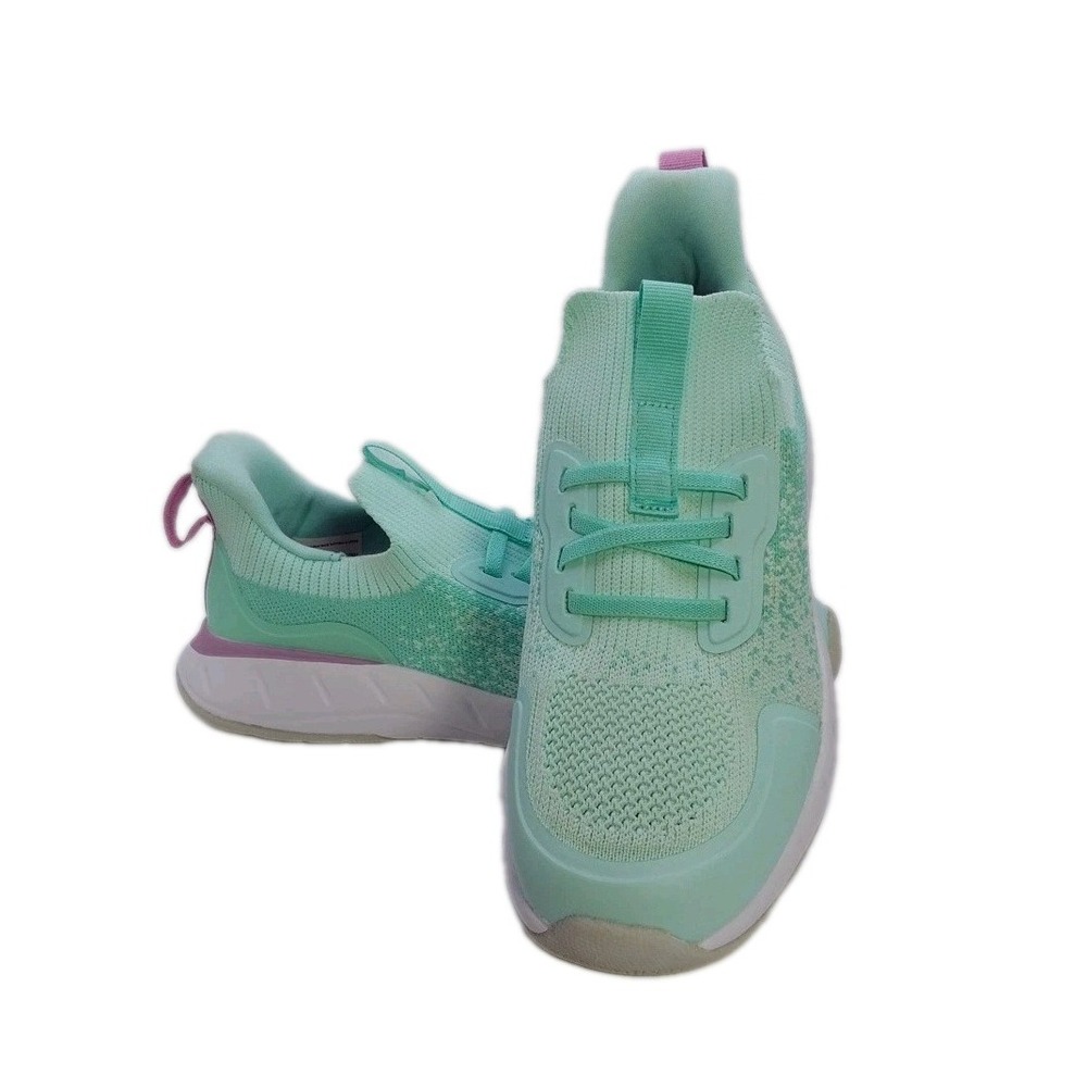 All In Motion Kids Harley Slip On Knit Performance Sneakers Mint Green Size 4